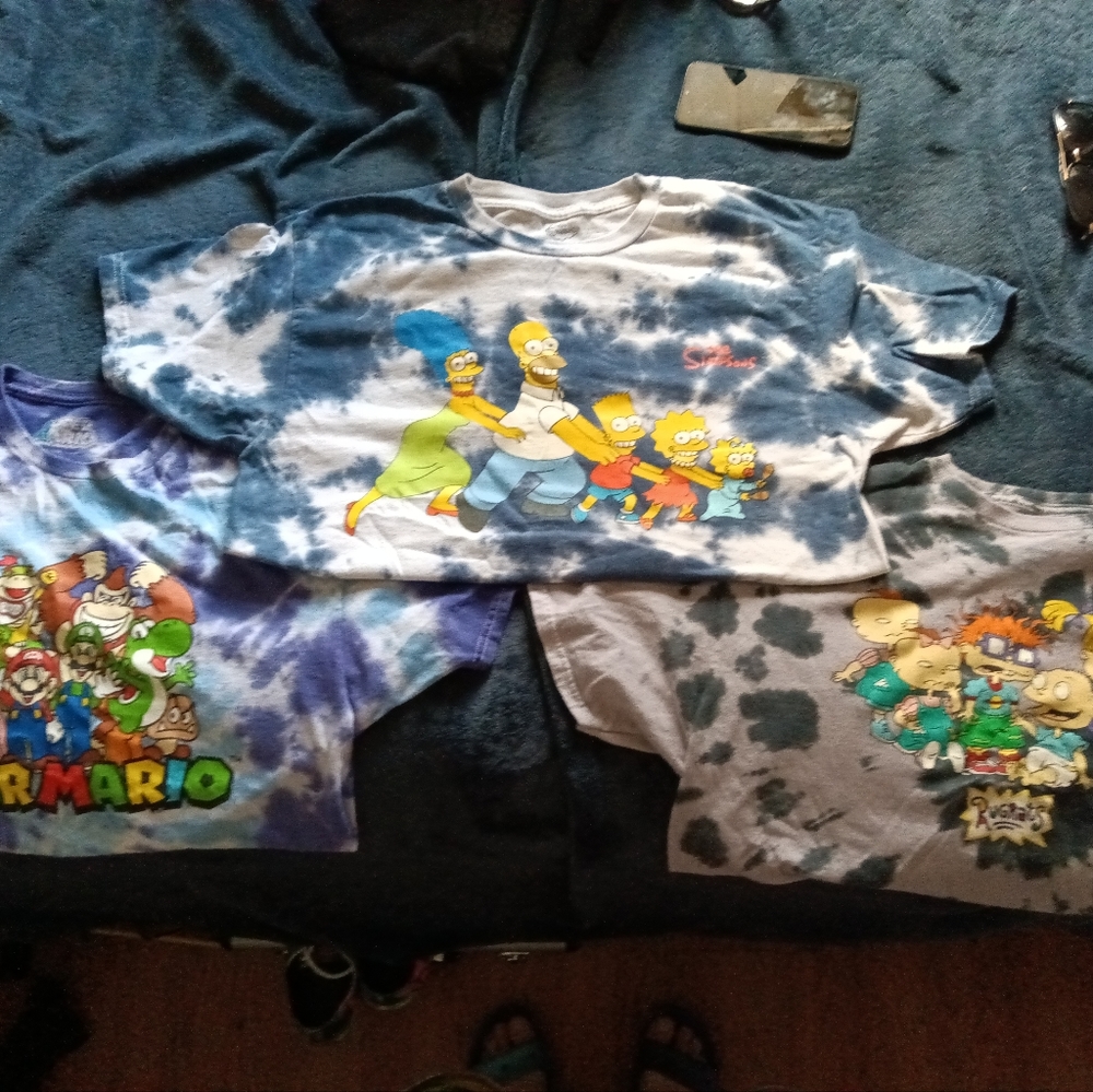 Nickelodeon shirts tie dye